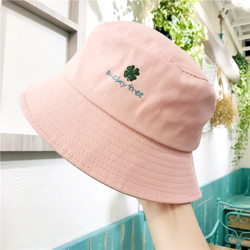 Wholesale Four-leaf Clover Cotton Bucket Hat