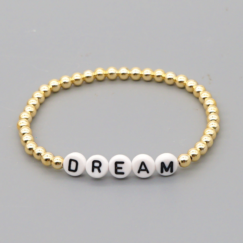 Wholesale Bohemian Gold Plated Acrylic Bracelet