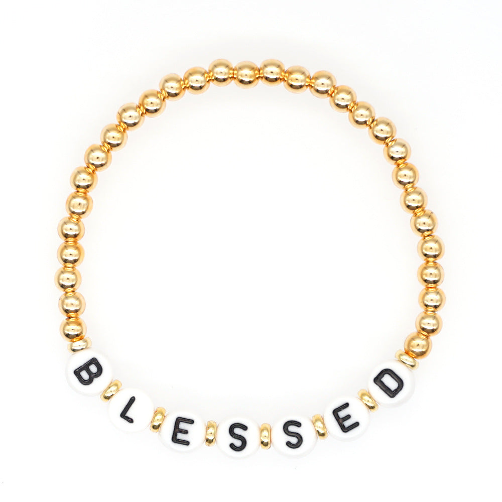 Wholesale Bohemian Gold Plated Acrylic Bracelet