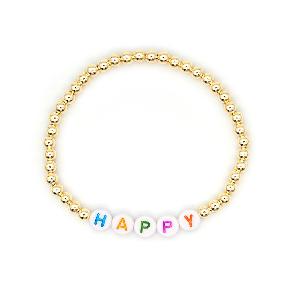 Wholesale Bohemian Gold Plated Acrylic Bracelet