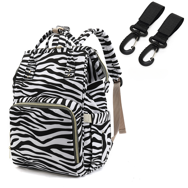 Mochila para madre y bebé con patrón de vaca de tela Oxford al por mayor