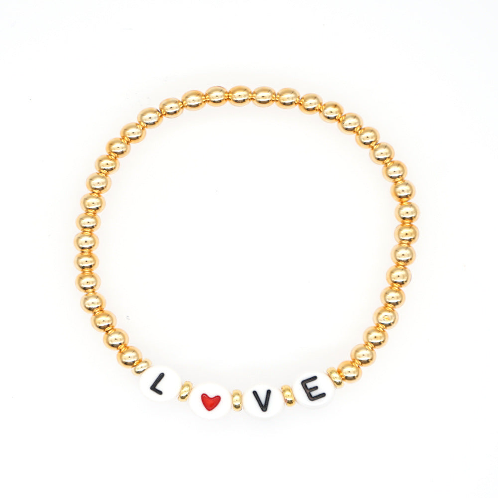 Wholesale Bohemian Gold Plated Acrylic Bracelet