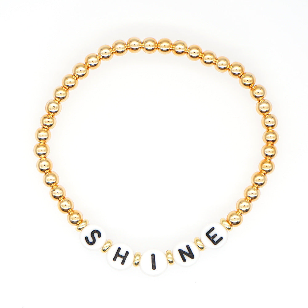 Wholesale Bohemian Gold Plated Acrylic Bracelet