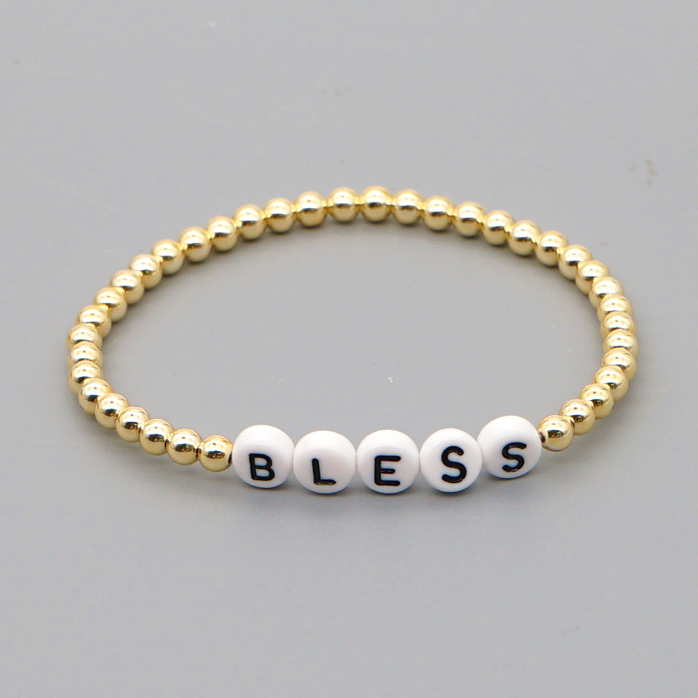 Wholesale Bohemian Gold Plated Acrylic Bracelet