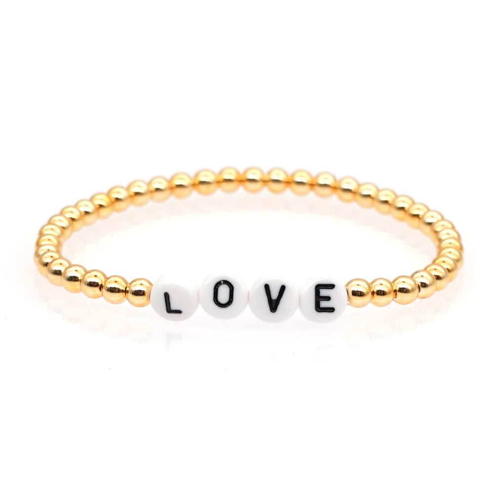 Wholesale Bohemian Gold Plated Acrylic Bracelet