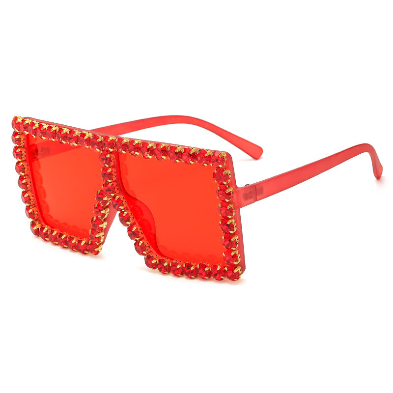 Wholesale Large Square Frame PC Sunglasses