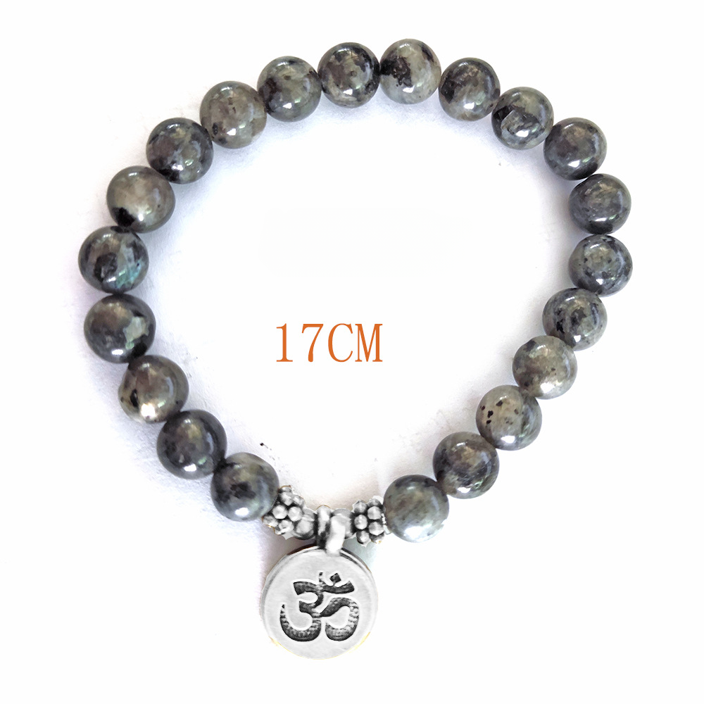 Wholesale Buddha Beads Lotus Yoga Pendant Stone Bracelet