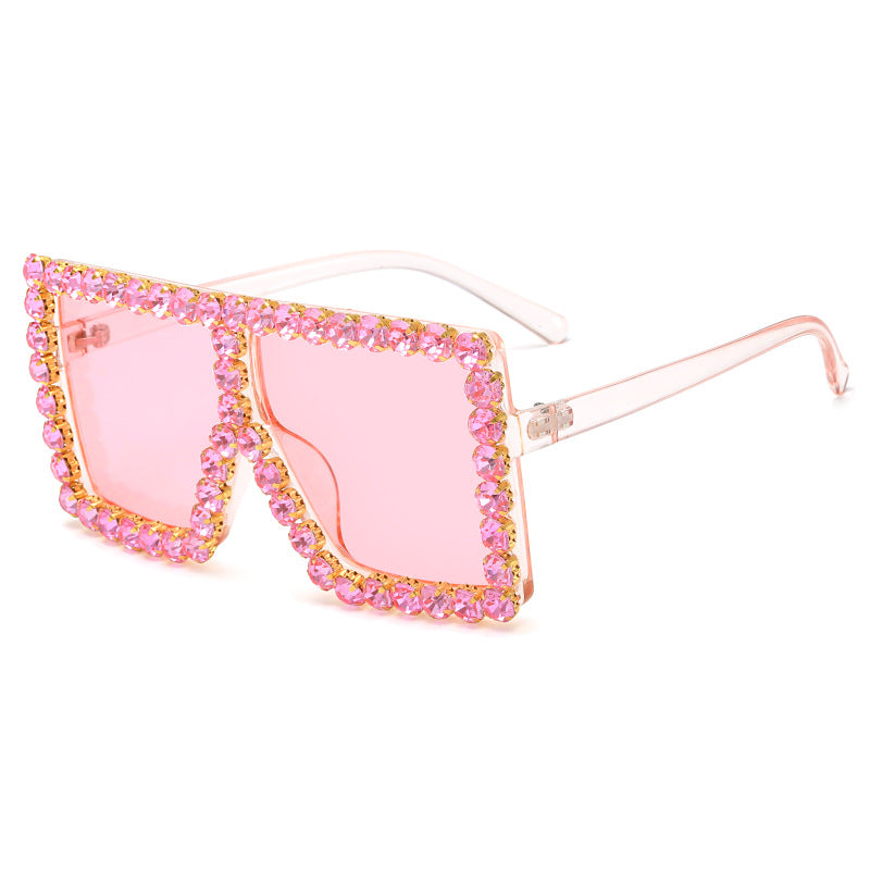 Wholesale Large Square Frame PC Sunglasses