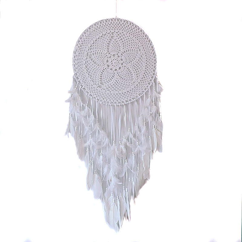 Wholesale Cotton Large Dream Catcher Feather Charm Pendant