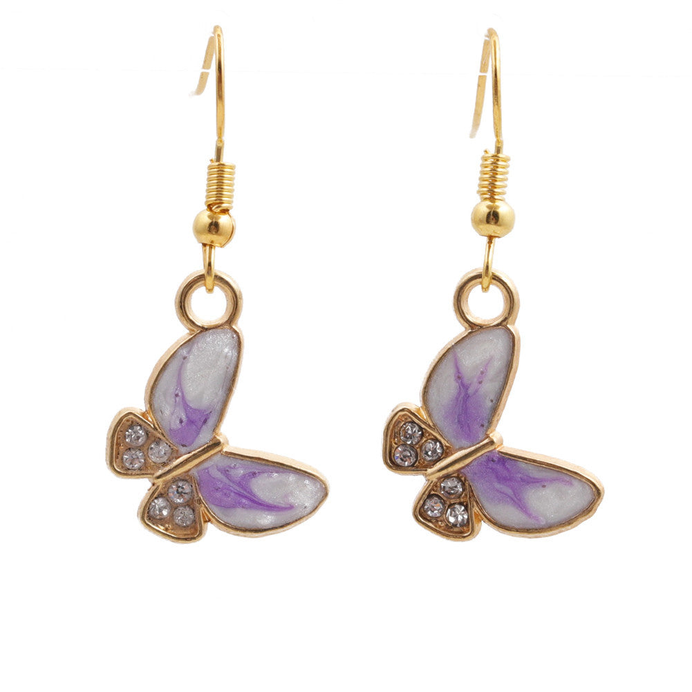 Pendientes Coloridos De Aleación De Mariposa al por mayor