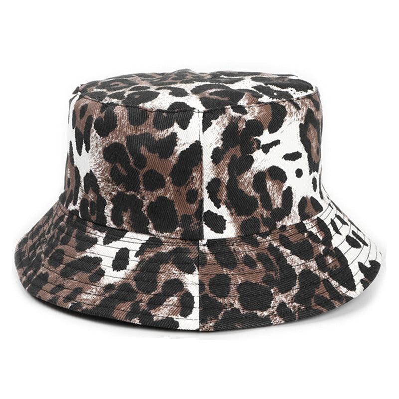 Wholesale Cotton Reversible Leopard Bucket Hat