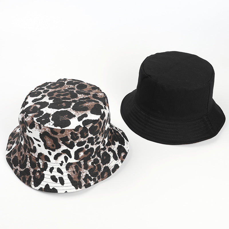 Wholesale Cotton Reversible Leopard Bucket Hat