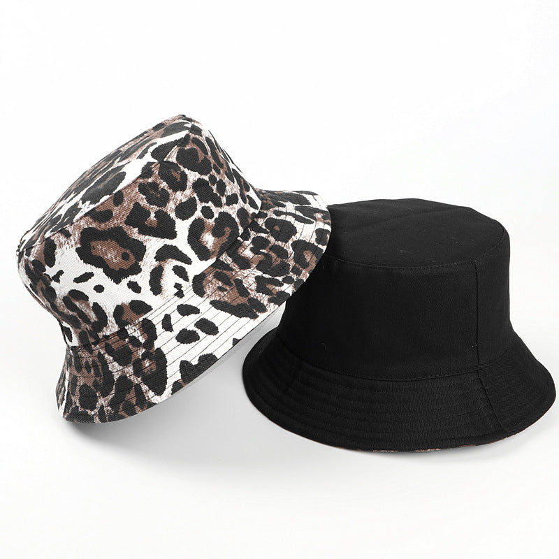 Wholesale Cotton Reversible Leopard Bucket Hat