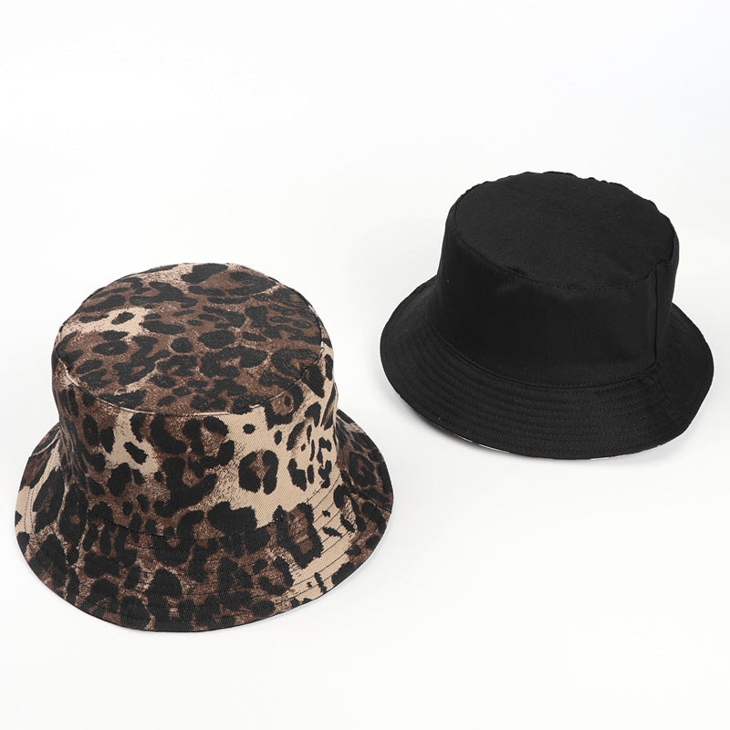 Wholesale Cotton Reversible Leopard Bucket Hat