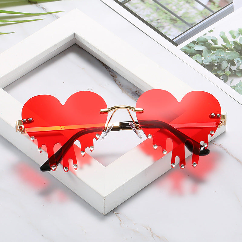 Wholesale Love Tears Drill PC Sunglasses