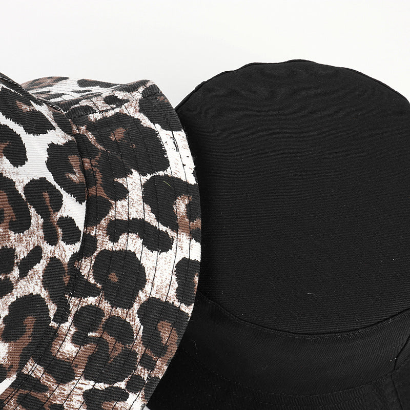 Wholesale Cotton Reversible Leopard Bucket Hat