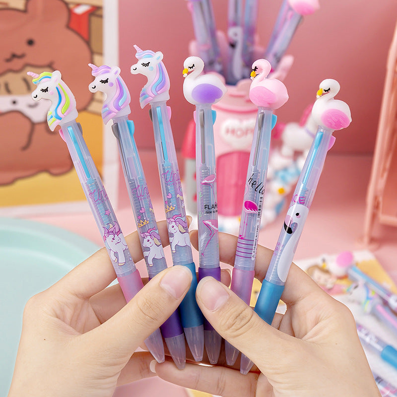 Wholesale Plastic Cartoon Multicolor Ballpoint Pen
