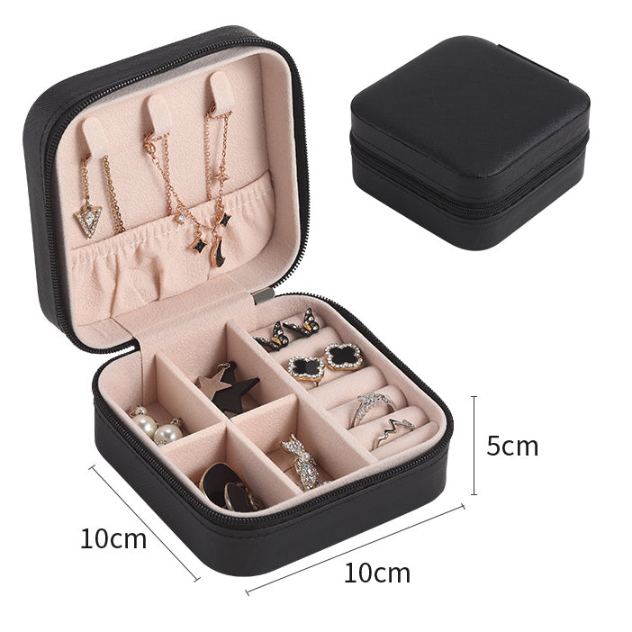 Wholesale Simple Portable Jewelry Leather Storage Box