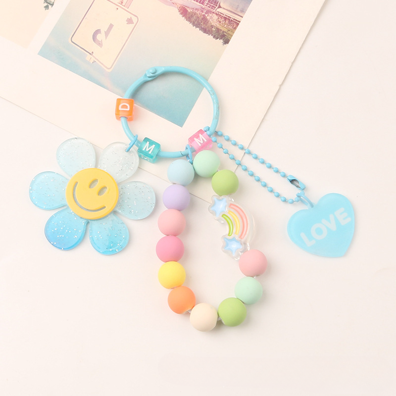 Llavero de resina de flores solar al por mayor