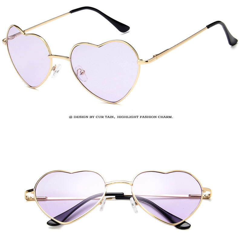 Wholesale Metal Heart Sunglasses AC