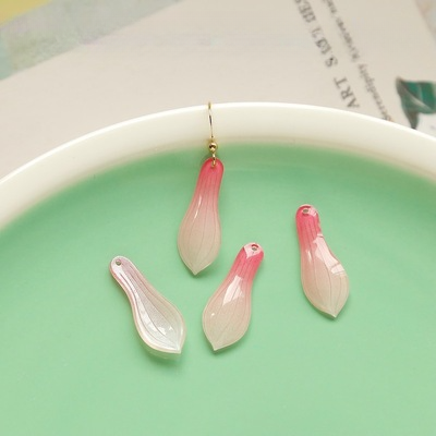 Wholesale Magnolia flower heat shrink sheet jewelry accessory beads