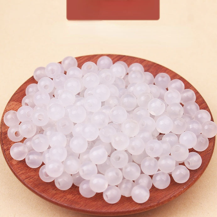 Wholesale 8MM Large Hole Red White Green Onyx Beads