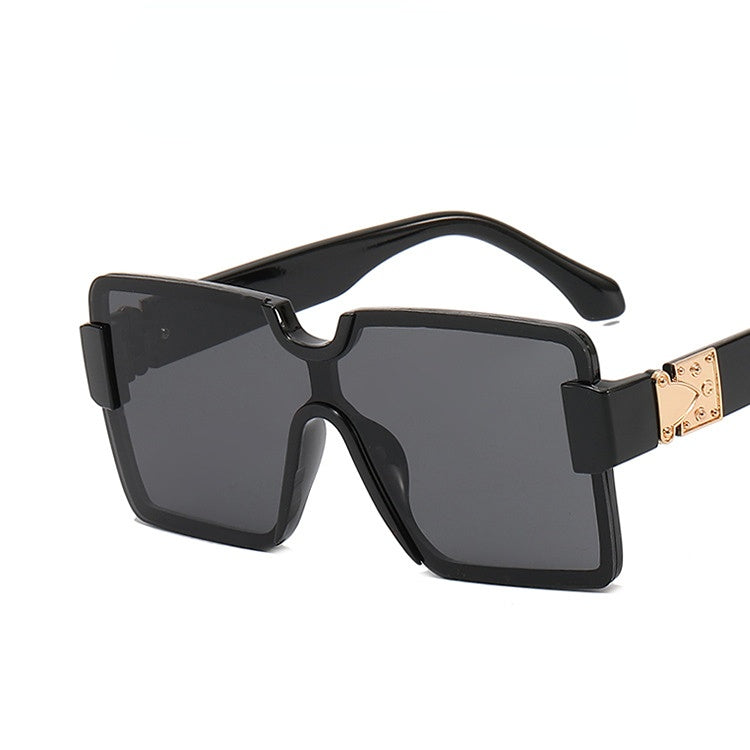 Wholesale Frameless Personalized One-Piece Retro PC Sunglasses