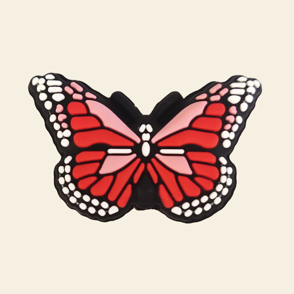 Wholesale 10pcs Cartoon Butterfly  Silicone Focal Beads