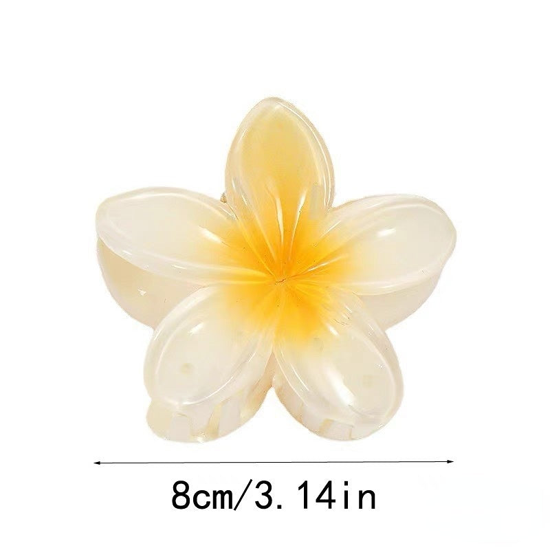 Wholesale Resin Frangipani Hair Clips