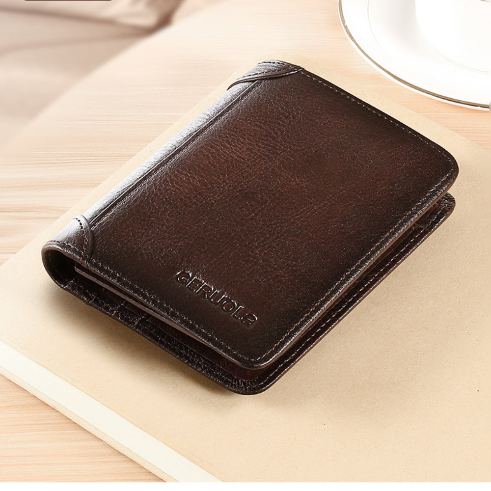 Wholesale Short and Ultra-thin Genuine Leather Wallet