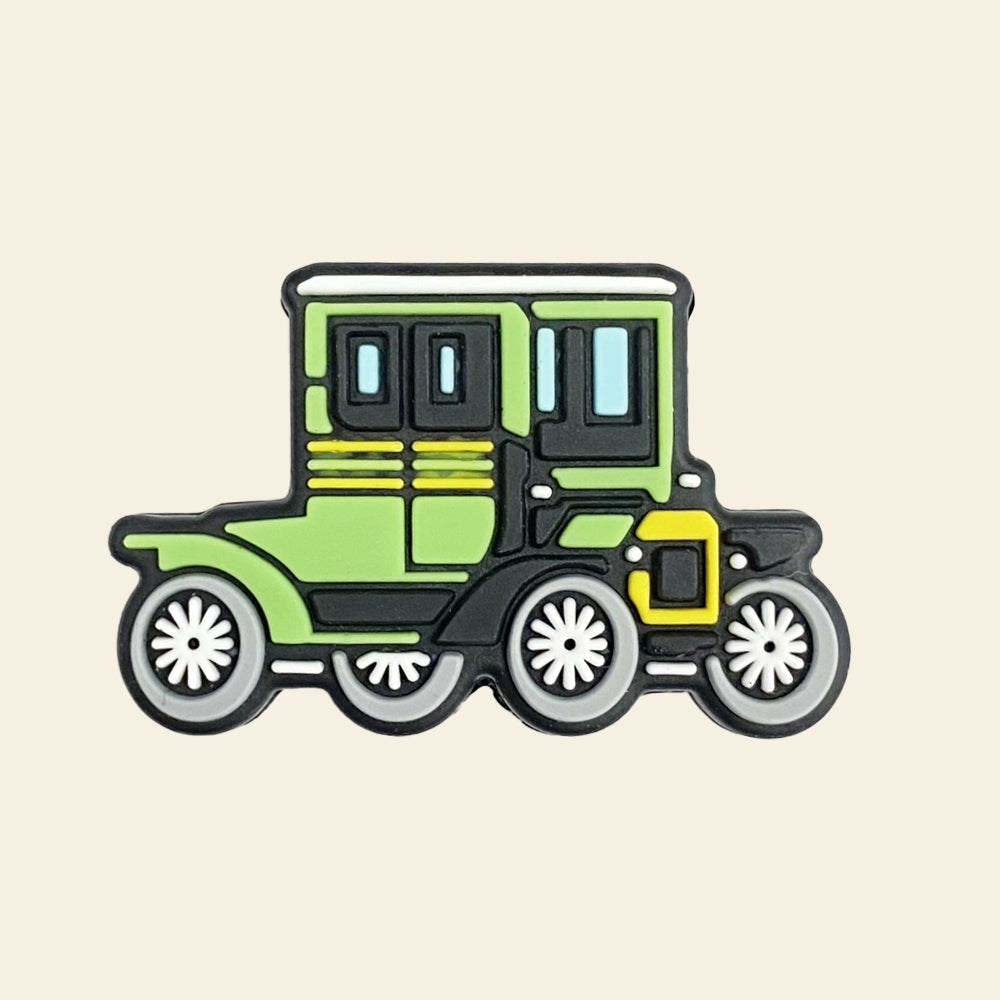 Wholesale 10pcs Cartoon Retro Car Silicone Focal Beads