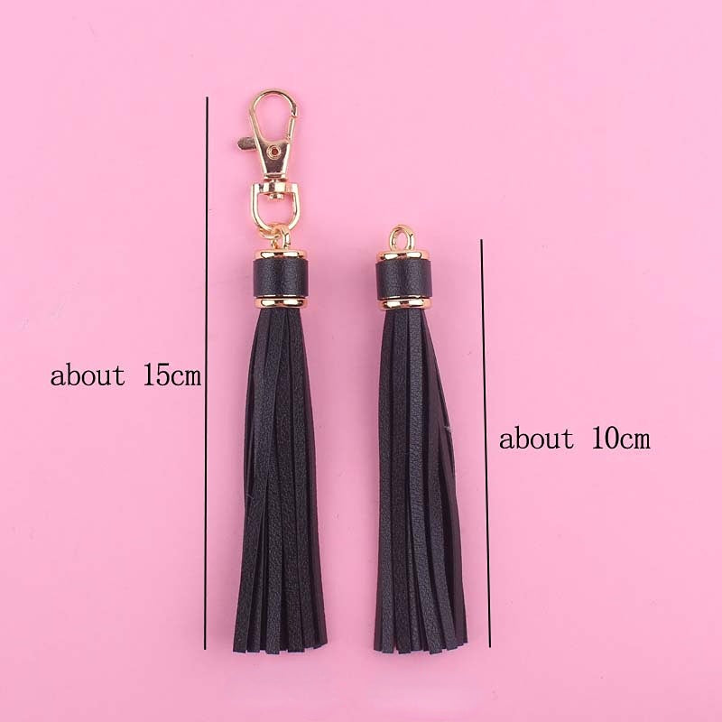 Wholesale Leather Tassel Accessory Keychain