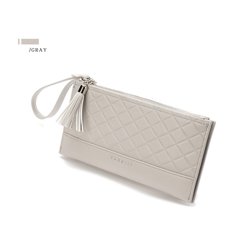 Comercio al por mayor portátil de gran capacidad Long Rhombus Wallet Ladies OLY-WT-YS004