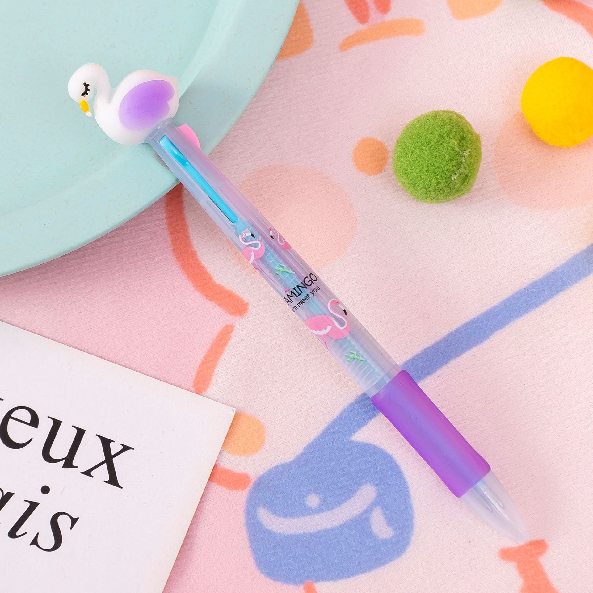 Wholesale Plastic Cartoon Multicolor Ballpoint Pen