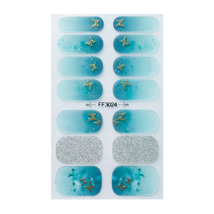 Wholesale Plastic Laser Butterfly Nail Art Sticker