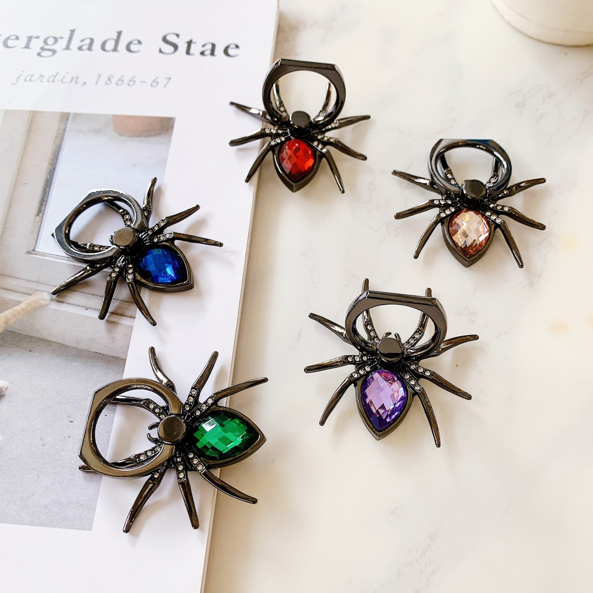 Wholesale Desktop Metal Electroplating Spider Mobile Phone Brackets