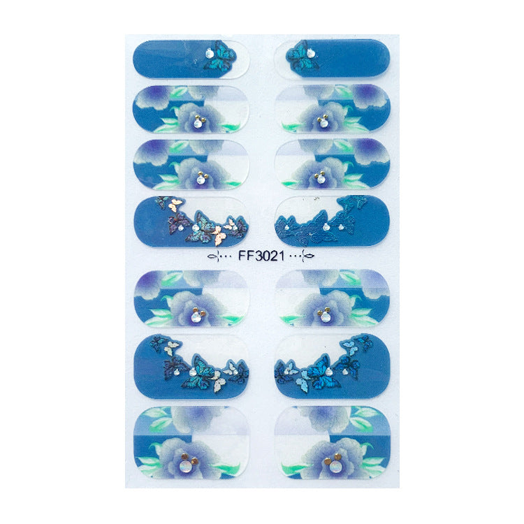 Wholesale Plastic Laser Butterfly Nail Art Sticker