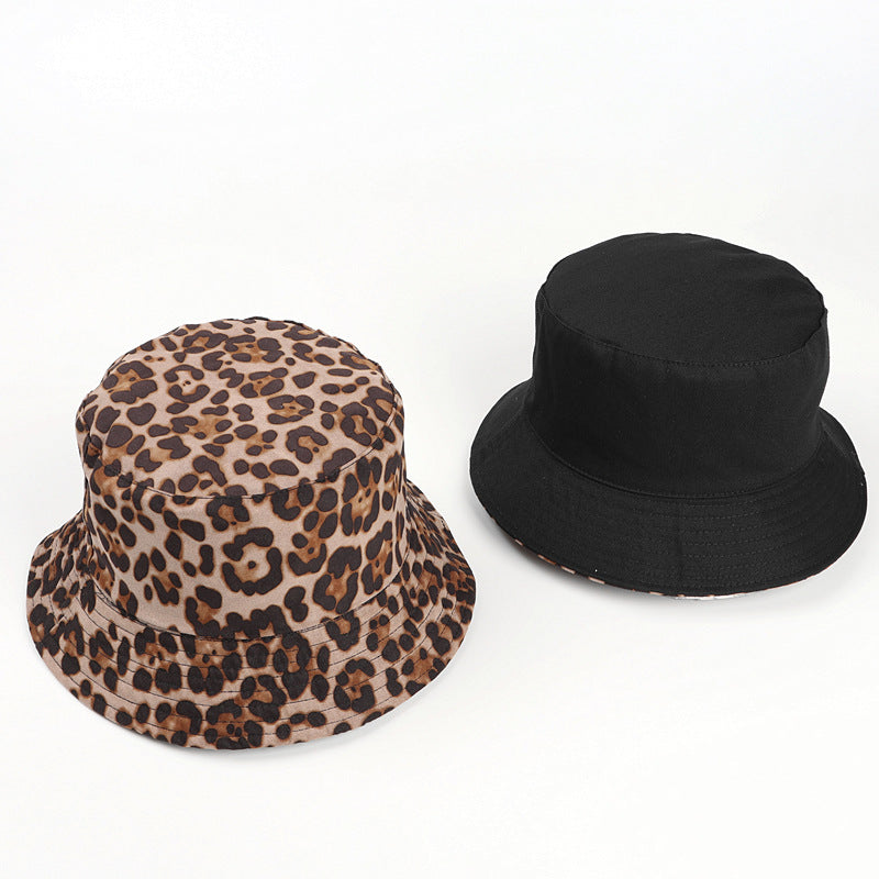 Wholesale Suede Leopard Bucket Hat