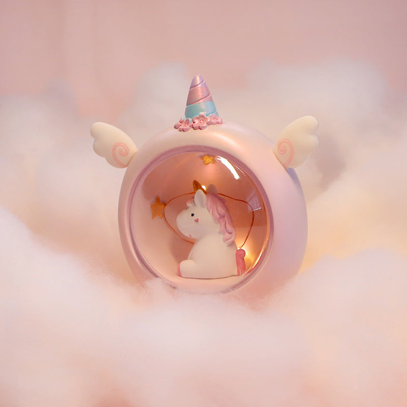 Luz De Noche De Unicornio De Resina al por mayor