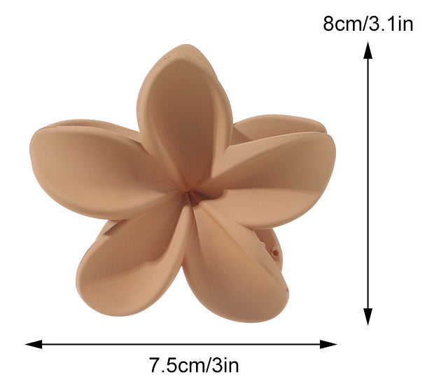Wholesale Solid Color Frangipani Grab Clips