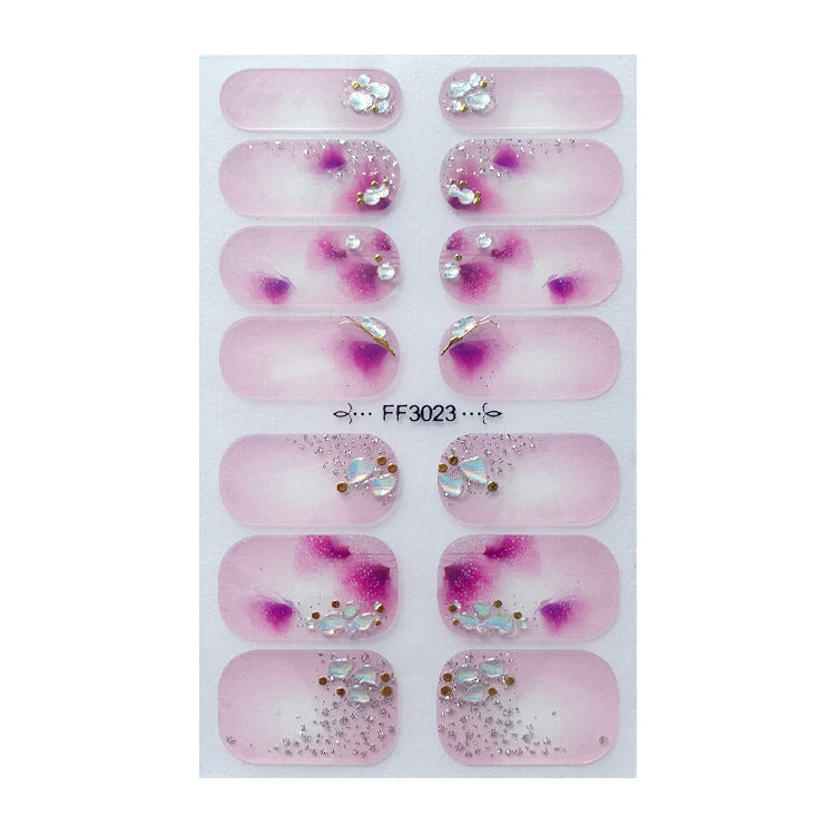 Wholesale Plastic Laser Butterfly Nail Art Sticker