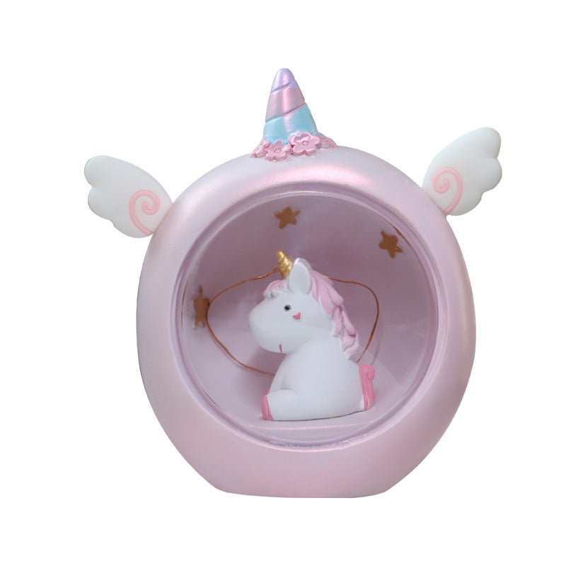Luz De Noche De Unicornio De Resina al por mayor