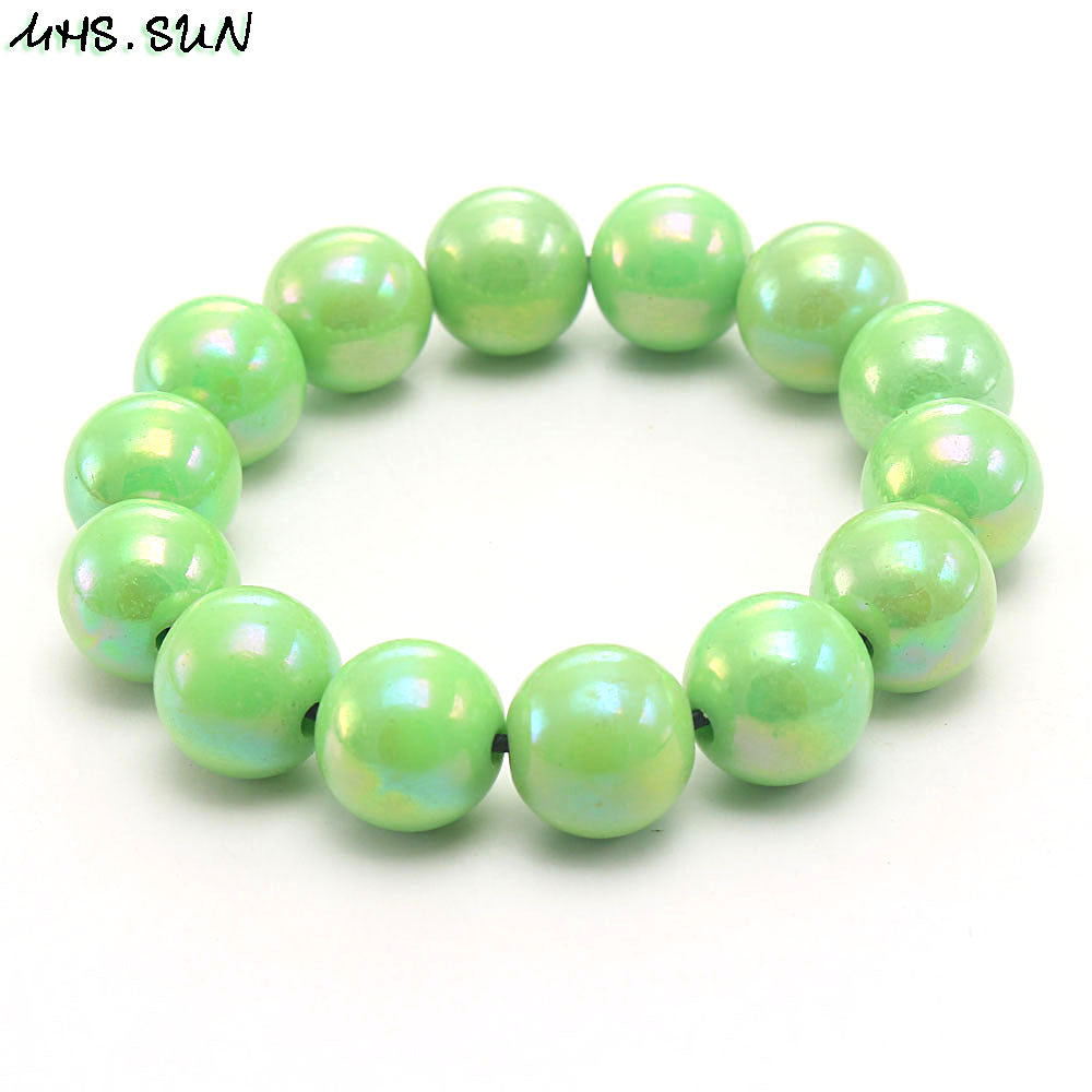 Wholesale Rainbow Acrylic Beads Bracelet