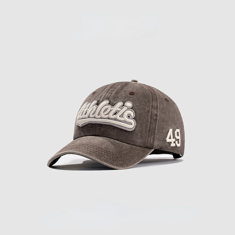 Wholesale Acrylic Letter Embroidered Washed Alphabet Baseball Cap