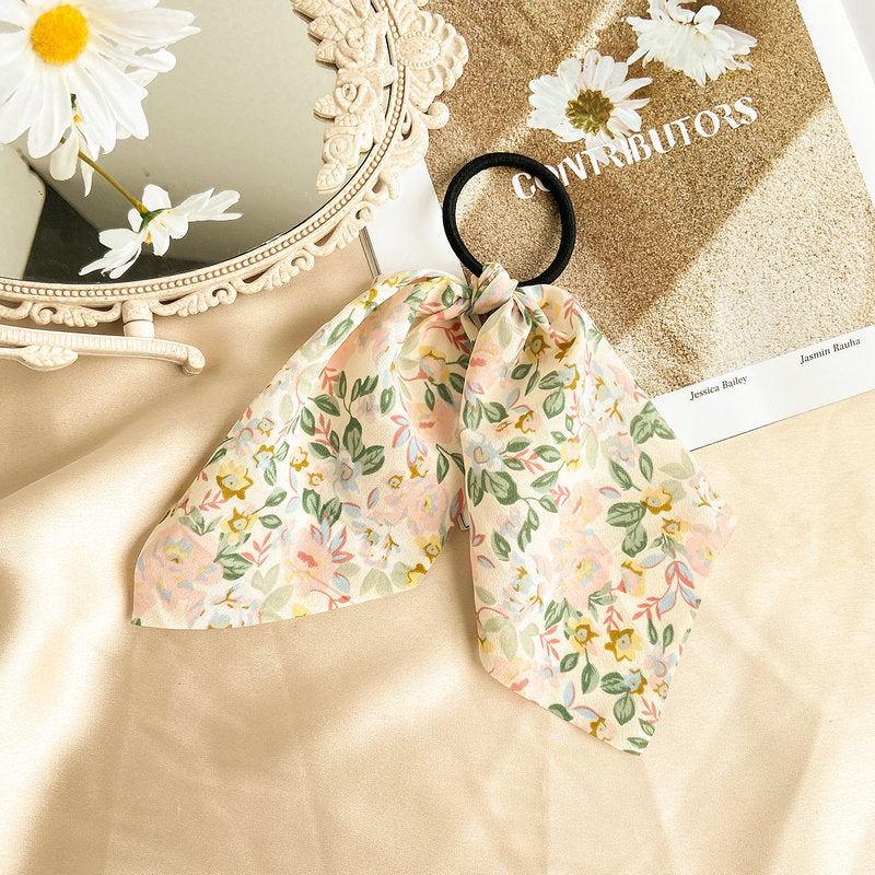 Wholesale Vintage Small Floral Cloth Hair Scrunchies
