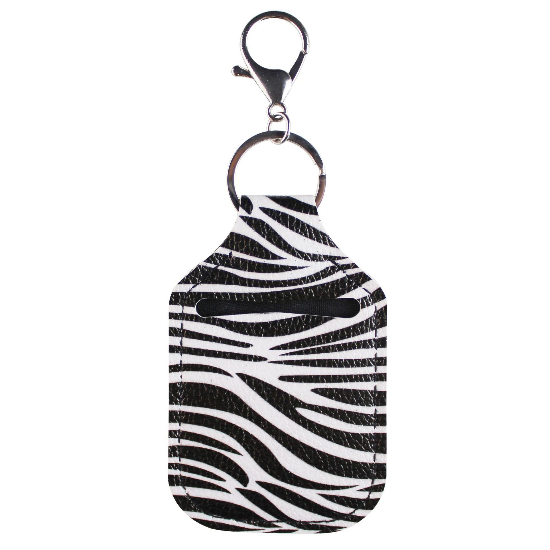 Wholesale Sports Hand Sanitizer Leather Case Key Chain