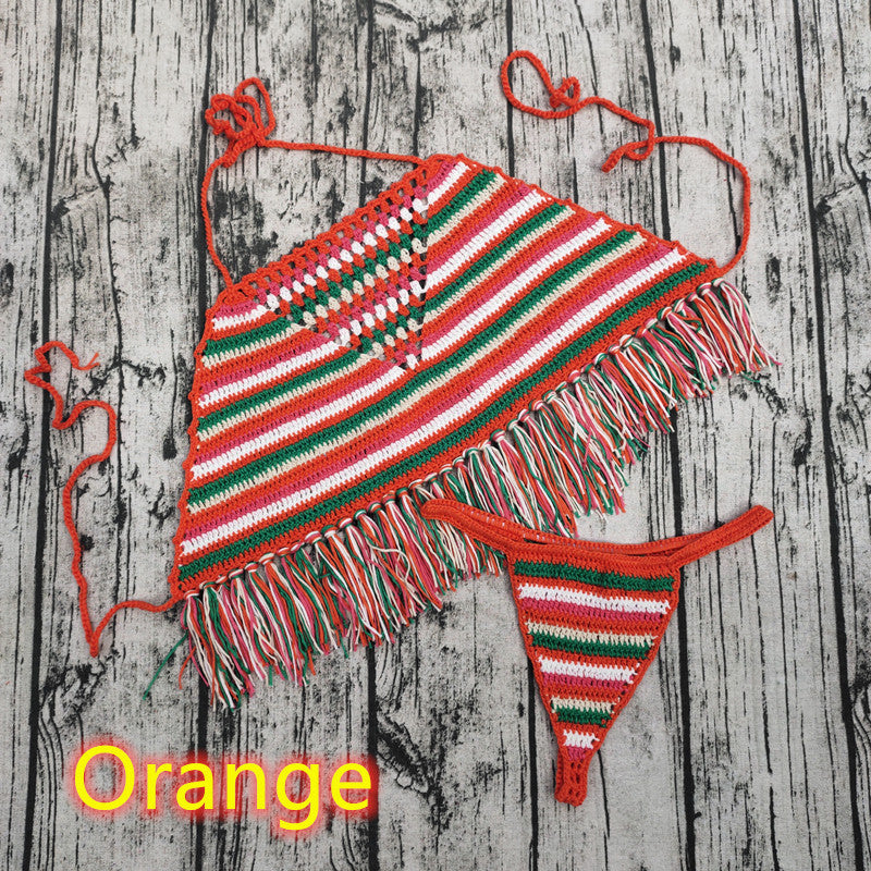 Wholesale Handmade Crochet Bikini Polyester Swimwear