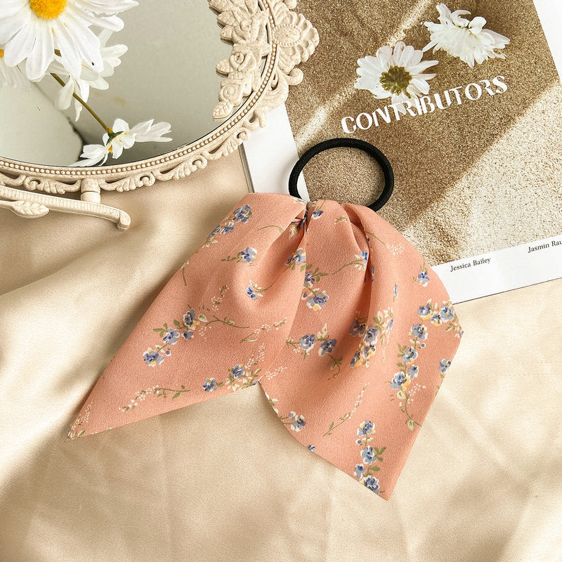 Wholesale Vintage Small Floral Cloth Hair Scrunchies