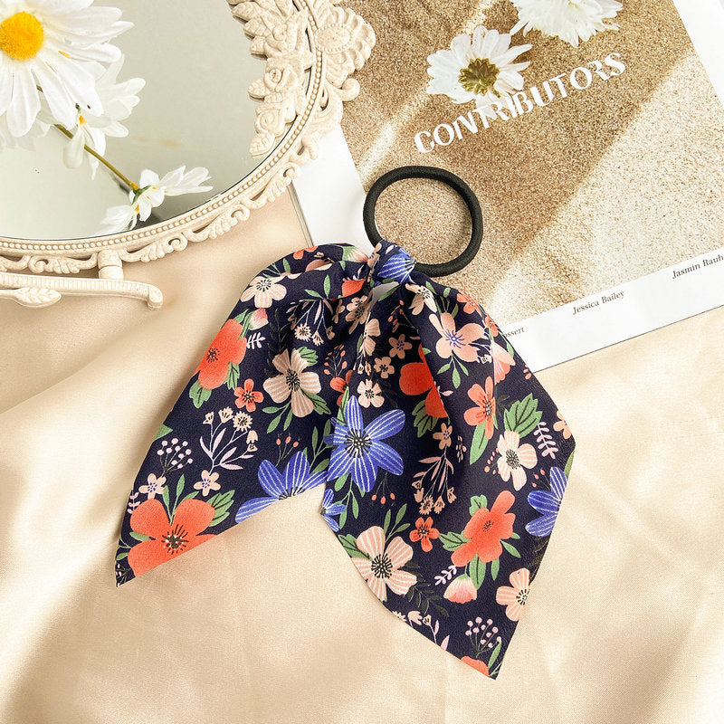 Wholesale Vintage Small Floral Cloth Hair Scrunchies