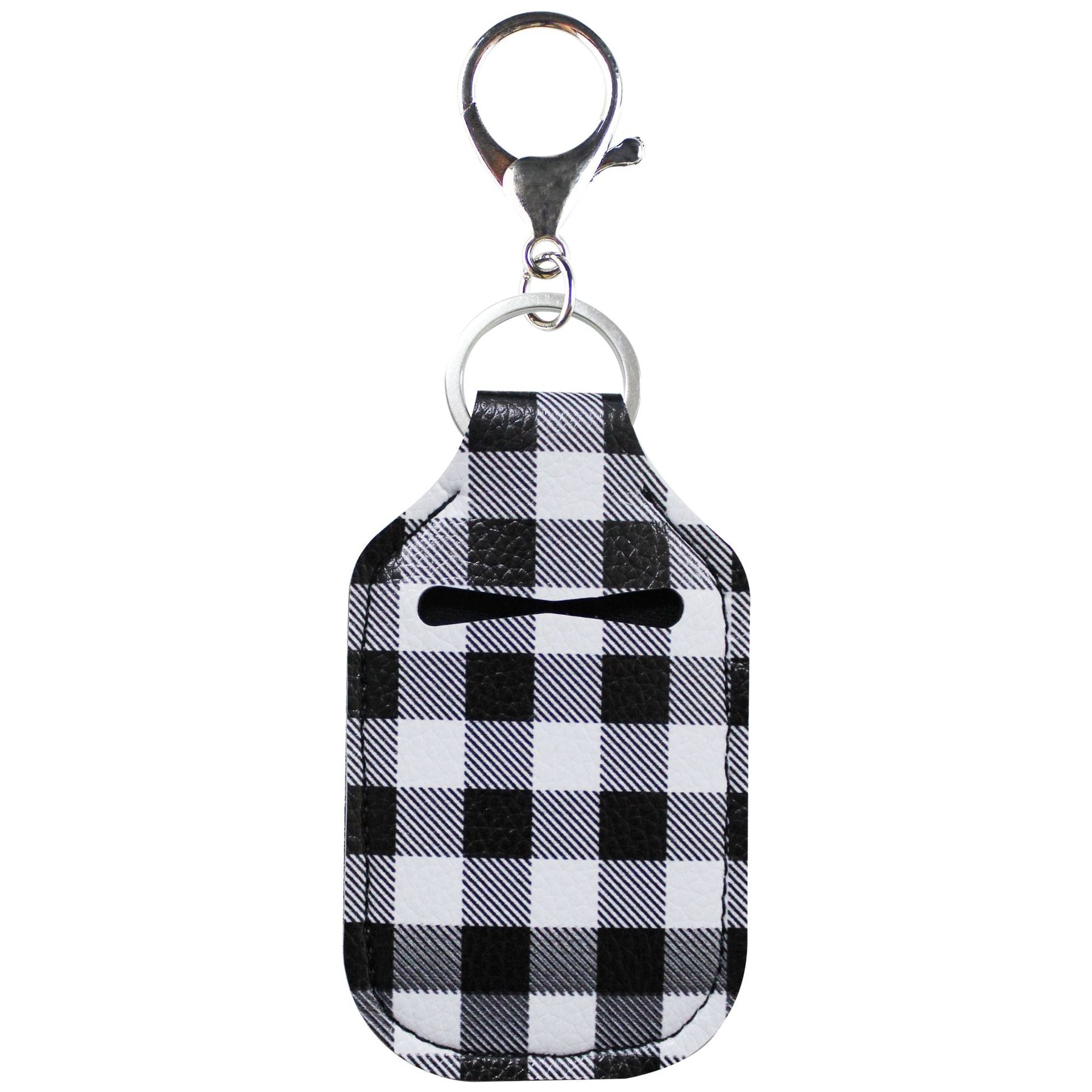 Wholesale Sports Hand Sanitizer Leather Case Key Chain